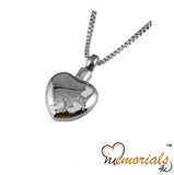 Foot Print Stainless Steel Cremation Keepsake Pendant