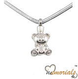 Teddy Bear Premium Stainless Steel Cremation Keepsake Pendant
