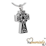 Celtic Cross Cremation Jewelry Keepsake Pendant