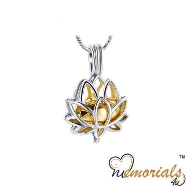 Lotus Cremation Pendant