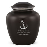 Grace Anchor Adult Cremation Urn in Black, Grace Anchor Adult Custom Engraved Urns for Ashes in Black, Embrace Anchor Adult Cremation Urn in Black, Embrace Anchor Adult Urn for Ashes in Black, Embrace Anchor Cremation Urn in Black, Embrace Anchor Urn for Ashes in Black, Grace Anchor Urn for Ashes in Black, Grace Anchor Cremation Urn in Black - Memorials4u