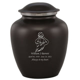 Grace Basketball Adult Cremation Urn in Black, Grace Basketball Adult Custom Engraved Urns for Ashes in Black, Embrace Basketball Adult Cremation Urn in Black, Embrace Basketball Adult Urn for Ashes in Black, Embrace Basketball Cremation Urn in Black, Embrace Basketball Urn for Ashes in Black, Grace Basketball Urn for Ashes in Black, Grace Basketball Cremation Urn in Black - Memorials4u