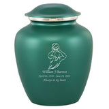 Grace Basketball Adult Cremation Urn in Green, Grace Basketball Adult Custom Engraved Urns for Ashes in Green, Embrace Basketball Adult Cremation Urn in Green, Embrace Basketball Adult Urn for Ashes in Green, Embrace Basketball Cremation Urn in Green, Embrace Basketball Urn for Ashes in Green, Grace Basketball Urn for Ashes in Green, Grace Basketball Cremation Urn in Green - Memorials4u