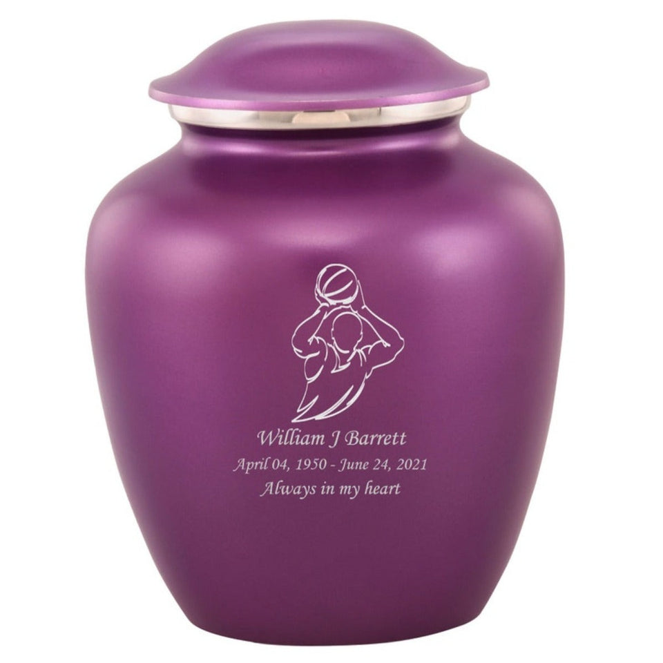 Grace Basketball Adult Cremation Urn in Purple, Grace Basketball Adult Custom Engraved Urns for Ashes in Purple, Embrace Basketball Adult Cremation Urn in Purple, Embrace Basketball Adult Urn for Ashes in Purple, Embrace Basketball Cremation Urn in Purple, Embrace Basketball Urn for Ashes in Purple, Grace Basketball Urn for Ashes in Purple, Grace Basketball Cremation Urn in Purple - Memorials4u