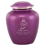 Grace Basketball Adult Cremation Urn in Purple, Grace Basketball Adult Custom Engraved Urns for Ashes in Purple, Embrace Basketball Adult Cremation Urn in Purple, Embrace Basketball Adult Urn for Ashes in Purple, Embrace Basketball Cremation Urn in Purple, Embrace Basketball Urn for Ashes in Purple, Grace Basketball Urn for Ashes in Purple, Grace Basketball Cremation Urn in Purple - Memorials4u