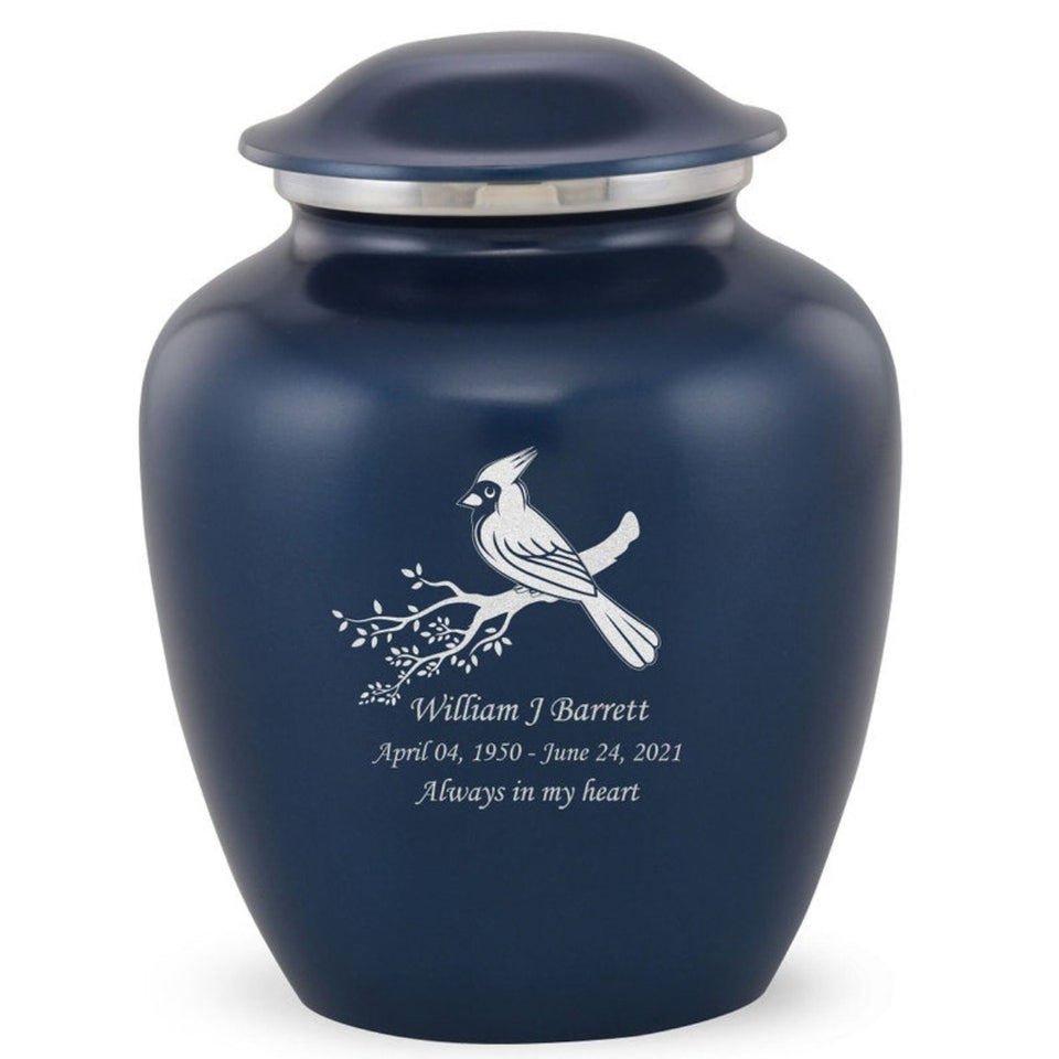 Grace Cardinal Adult Cremation Urn in Blue, Grace Cardinal Adult Custom Engraved Urns for Ashes in Blue, Embrace Cardinal Adult Cremation Urn in Blue, Embrace Cardinal Adult Urn for Ashes in Blue, Embrace Cardinal Cremation Urn in Blue, Embrace Cardinal Urn for Ashes in Blue, Grace Cardinal Urn for Ashes in Blue, Grace Cardinal Cremation Urn in Blue - Memorials4u