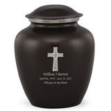 Grace Celtic Cross Adult Cremation Urn in Black, Grace Celtic Cross Adult Custom Engraved Urns for Ashes in Black, Embrace Celtic Cross Adult Cremation Urn in Black, Embrace Celtic Cross Adult Urn for Ashes in Black, Embrace Celtic Cross Cremation Urn in Black, Embrace Celtic Cross Urn for Ashes in Black, Grace Celtic Cross Urn for Ashes in Black, Grace Celtic Cross Cremation Urn in Black - Memorials4u