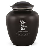 Grace Deer Adult Cremation Urn in Black, Grace Deer Adult Custom Engraved Urns for Ashes in Black, Embrace Deer Adult Cremation Urn in Black, Embrace Deer Adult Urn for Ashes in Black, Embrace Deer Cremation Urn in Black, Embrace Deer Urn for Ashes in Black, Grace Deer Urn for Ashes in Black, Grace Deer Cremation Urn in Black - Memorials4u