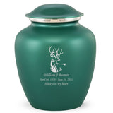 Grace Deer Adult Cremation Urn in Green, Grace Deer Adult Custom Engraved Urns for Ashes in Green, Embrace Deer Adult Cremation Urn in Green, Embrace Deer Adult Urn for Ashes in Green, Embrace Deer Cremation Urn in Green, Embrace Deer Urn for Ashes in Green, Grace Deer Urn for Ashes in Green, Grace Deer Cremation Urn in Green - Memorials4u