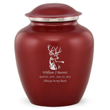 Grace Deer Adult Cremation Urn in Red, Grace Deer Adult Custom Engraved Urns for Ashes in Red, Embrace Deer Adult Cremation Urn in Red, Embrace Deer Adult Urn for Ashes in Red, Embrace Deer Cremation Urn in Red, Embrace Deer Urn for Ashes in Red, Grace Deer Urn for Ashes in Red, Grace Deer Cremation Urn in Red - Memorials4u