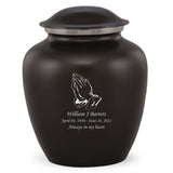 Grace Praying Hands Adult Cremation Urn in Black, Grace Praying Hands Adult Custom Engraved Urns for Ashes in Black, Embrace Praying Hands Adult Cremation Urn in Black, Embrace Praying Hands Adult Urn for Ashes in Black, Embrace Praying Hands Cremation Urn in Black, Embrace Praying Hands Urn for Ashes in Black, Grace Praying Hands Urn for Ashes in Black, Grace Praying Hands Cremation Urn in Black - Memorials4u