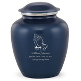 Grace Praying Hands Adult Cremation Urn in Blue, Grace Praying Hands Adult Custom Engraved Urns for Ashes in Blue, Embrace Praying Hands Adult Cremation Urn in Blue, Embrace Praying Hands Adult Urn for Ashes in Blue, Embrace Praying Hands Cremation Urn in Blue, Embrace Praying Hands Urn for Ashes in Blue, Grace Praying Hands Urn for Ashes in Blue, Grace Praying Hands Cremation Urn in Blue - Memorials4u