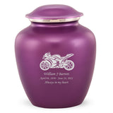 Grace Sports Bike Adult Cremation Urn in Purple, Grace Sports Bike Adult Custom Engraved Urns for Ashes in Purple, Embrace Sports Bike Adult Cremation Urn in Purple, Embrace Sports Bike Adult Urn for Ashes in Purple, Embrace Sports Bike Cremation Urn in Purple, Embrace MotorSports Bikecycle Urn for Ashes in Purple, Grace Sports Bike Urn for Ashes in Purple, Grace Sports Bike Cremation Urn in Purple - Memorials4u