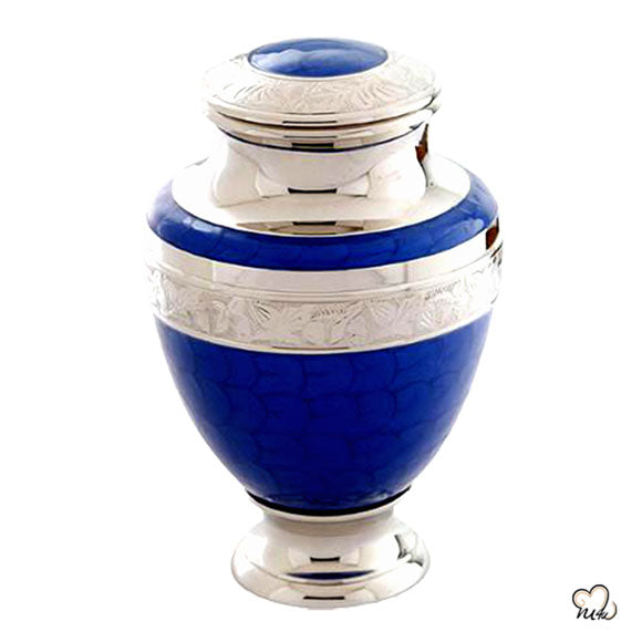 Blue Galaxy Cremation Urn, Funeral Urns - Memorials4u