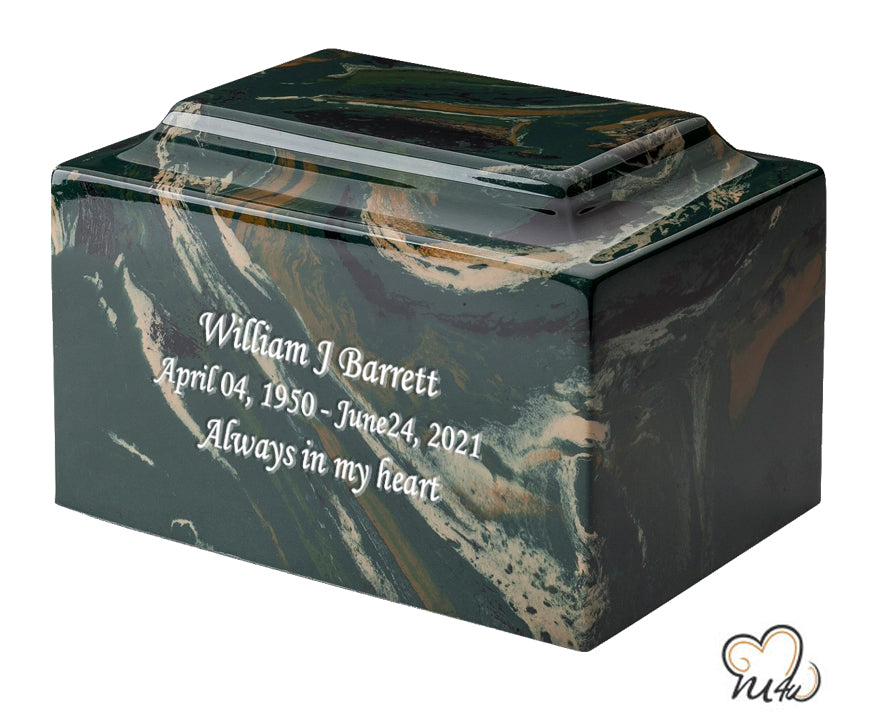 Camouflage Cultured Marble Urn - Memorials4u