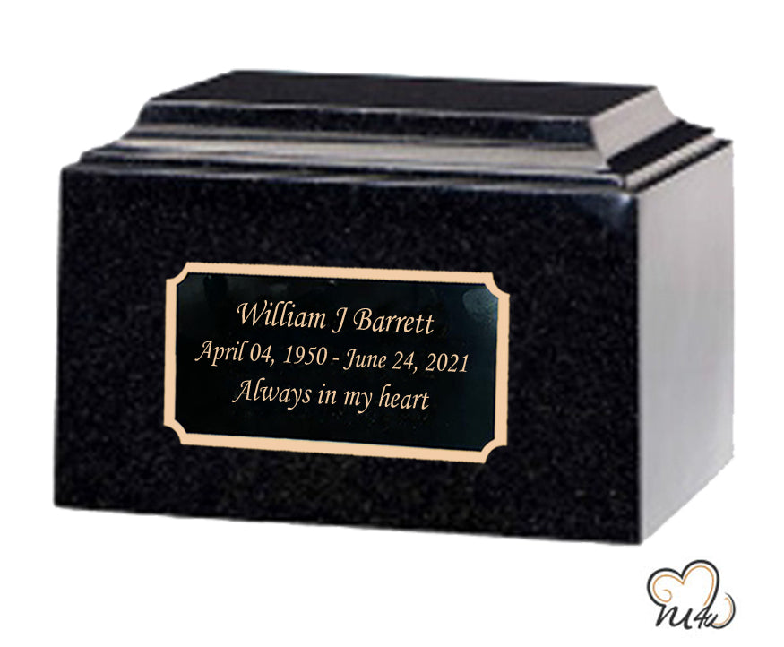 Granite Bombay Cultured Marble Urn - Memorials4u