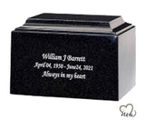 Granite Bombay Cultured Marble Urn - Memorials4u