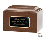 Granite Walnut Cultured Marble Urn - Memorials4u