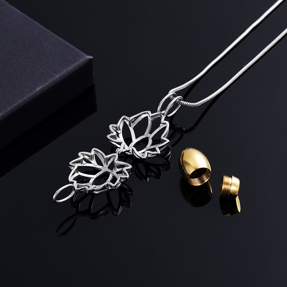 Lotus Cremation Pendant - Memorials4u