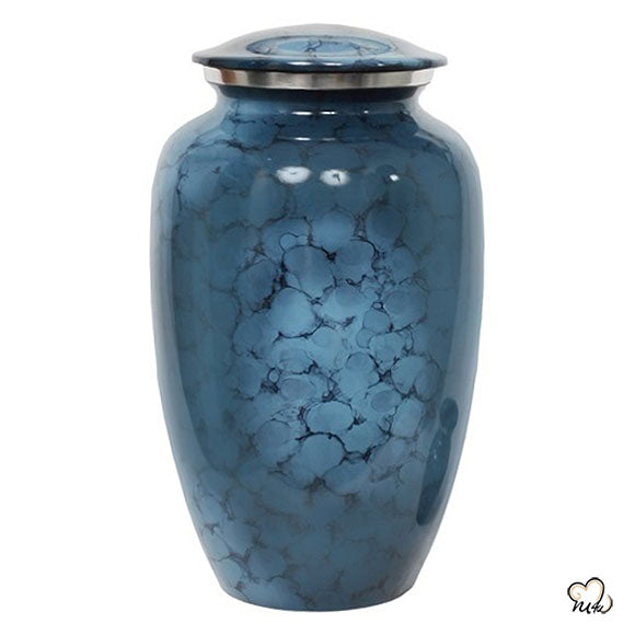 Classic Denim Alloy Cremation Urn - Memorials4u