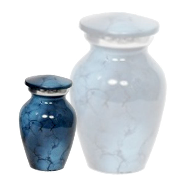 Classic Denim Alloy Cremation Urn - Memorials4u