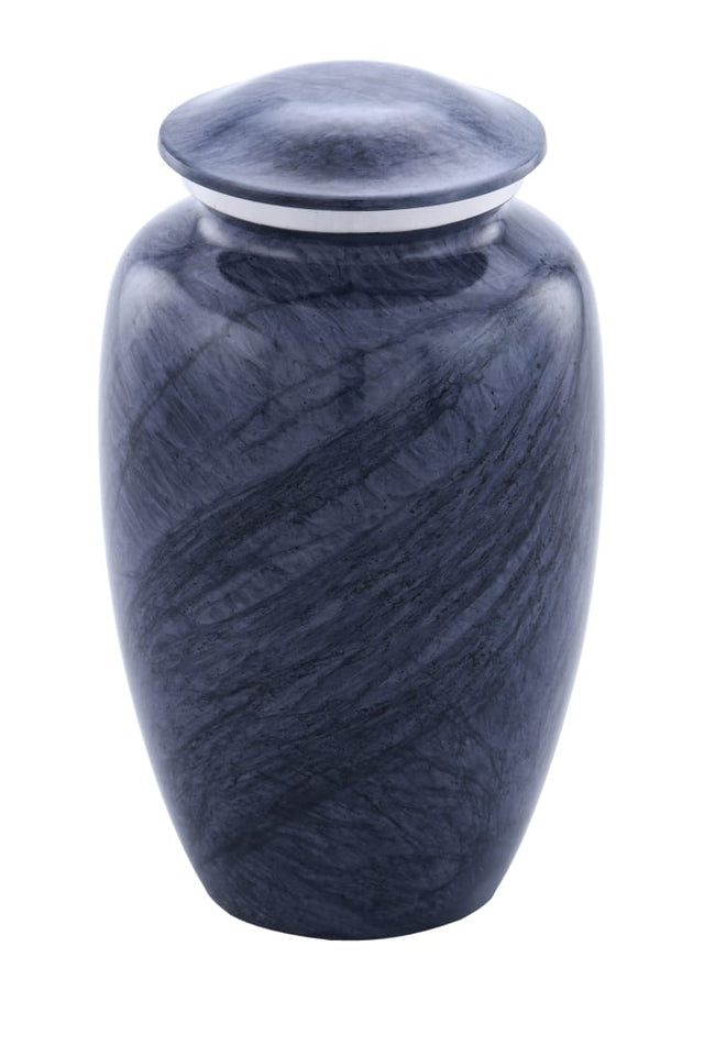 Violet Marbled Alloy Cremation Urn - Memorials4u
