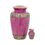 Lotus Pink Classic Cremation Urn - Memorials4u