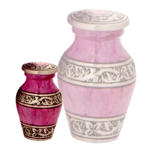 Lotus Pink Classic Cremation Urn - Memorials4u
