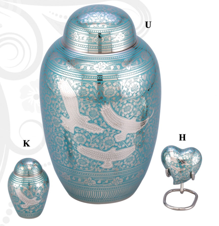 Classic Wings to Eternity Cremation Urn - Memorials4u