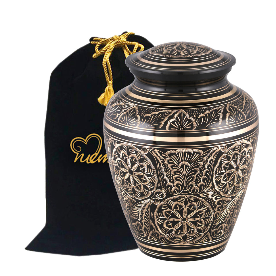 Elite Golden Aura Cremation Urn - Memorials4u