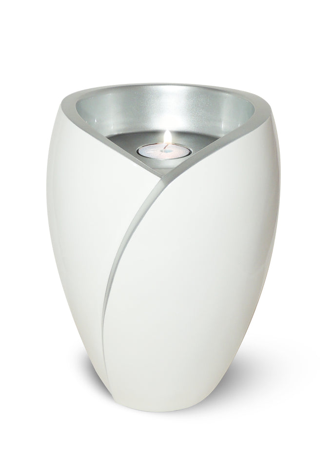 Fiberglass Candle Adult Cremation Urn - Fiberglass Candle Adult Cremation Urns For Ashes, White Candle Fiberglass Cremation Urns For Ashes, Fiberglass White Candle Cremation Urns, Fiberglass White Candle Funeral Urns, Fiberglass White Candle Memorial Urn