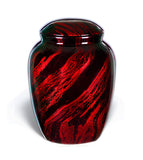 Fiberglass Royal Red Adult Cremation Urn - Fiberglass Adult Cremation Urns For Ashes in Red, Red Fiberglass Cremation Urns For Ashes, Fiberglass Red Cremation Urns, Fiberglass Red Funeral Urns, Fiberglass Red Memorial Urn