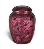 Fiberglass Posy Pink Adult Cremation Urn - Fiberglass Adult Cremation Urns For Ashes in Pink, Pink Fiberglass Cremation Urns For Ashes, Fiberglass Pink Cremation Urns, Fiberglass Pink Funeral Urns, Fiberglass Pink Memorial Urn