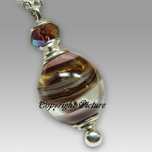 Beautiful Spirit Glass Cremation Pendant, Cremation Necklace - Necklace For Ashes - Memorials4u