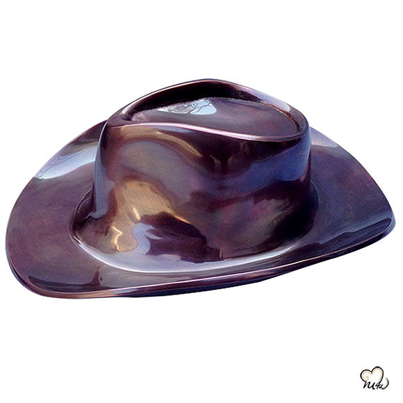 Cowboy Hat Sculpture Cremation Urn - Memorials4u