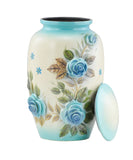 3D Blue Rose Bouquet Cremation Urn - Memorials4u