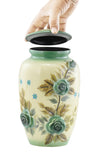 3D Green Rose Bouquet Cremation Urn - Memorials4u