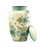 3D Green Rose Bouquet Cremation Urn - Memorials4u