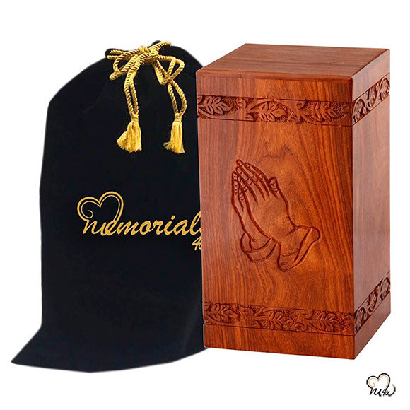 Solid Rosewood Cremation Urn - orders Real Tree Design