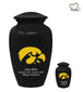 University of Iowa Hawkeyes College Cremation Urn - Black - Memorials4u