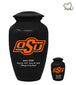 Oklahoma State University Cowboys College Cremation Urn - Black - Memorials4u