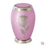Pink Floral Design Cremation Urn, Funeral Urns - Memorials4u