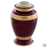 Tyrian Purple Urn for Ashes - Gorgeous Tyrian Purple Urn for Human Ashes Adult - Memorials4u