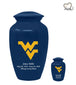 West Virginia University Mountaineers College Cremation Urn - Blue - Memorials4u