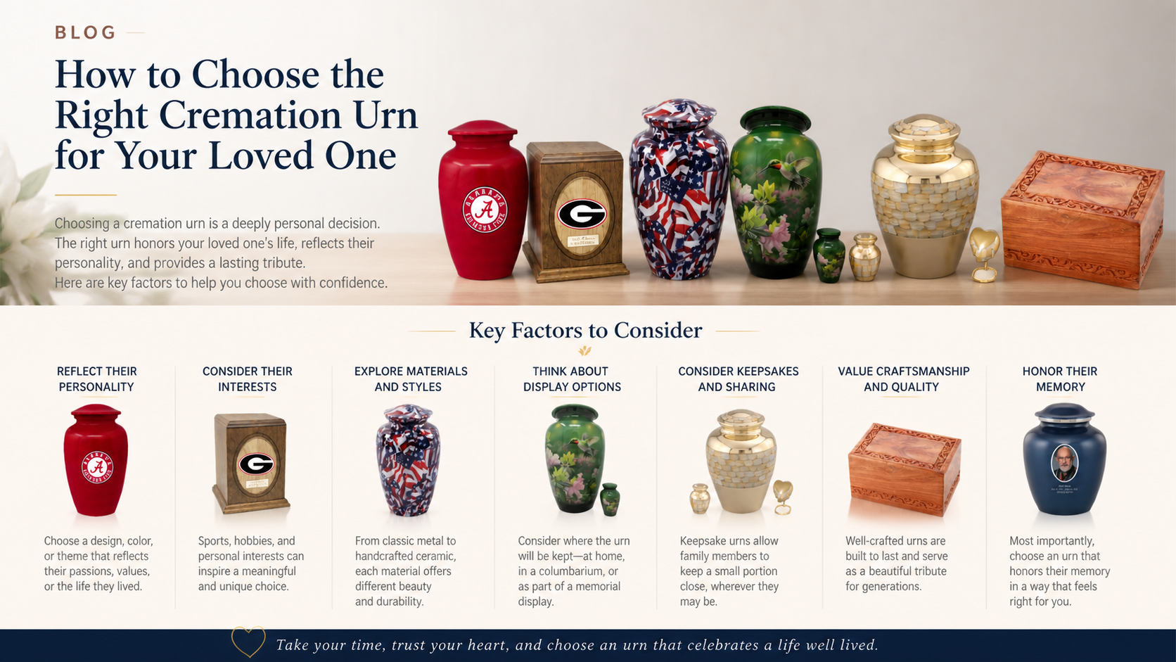 How to Choose the Right Cremation Urn for Your Loved One