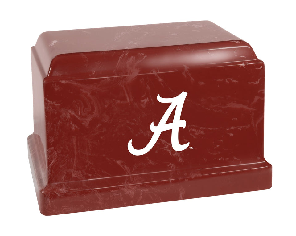 University of Alabama Crimson Tide College Cremation Urn - Red w/ White "A"