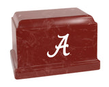 University of Alabama Crimson Tide College Cremation Urn - Red w/ White "A"