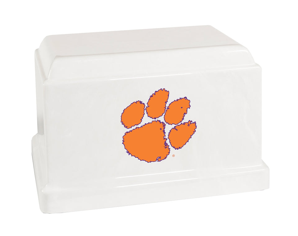 Clemson University Tigers College Cremation Urn - Orange