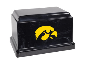 University of Iowa Hawkeyes College Cremation Urn - Yellow