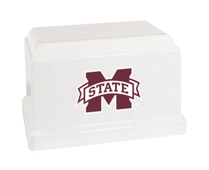 Mississippi Bulldogs College Cremation Urn - Maroon